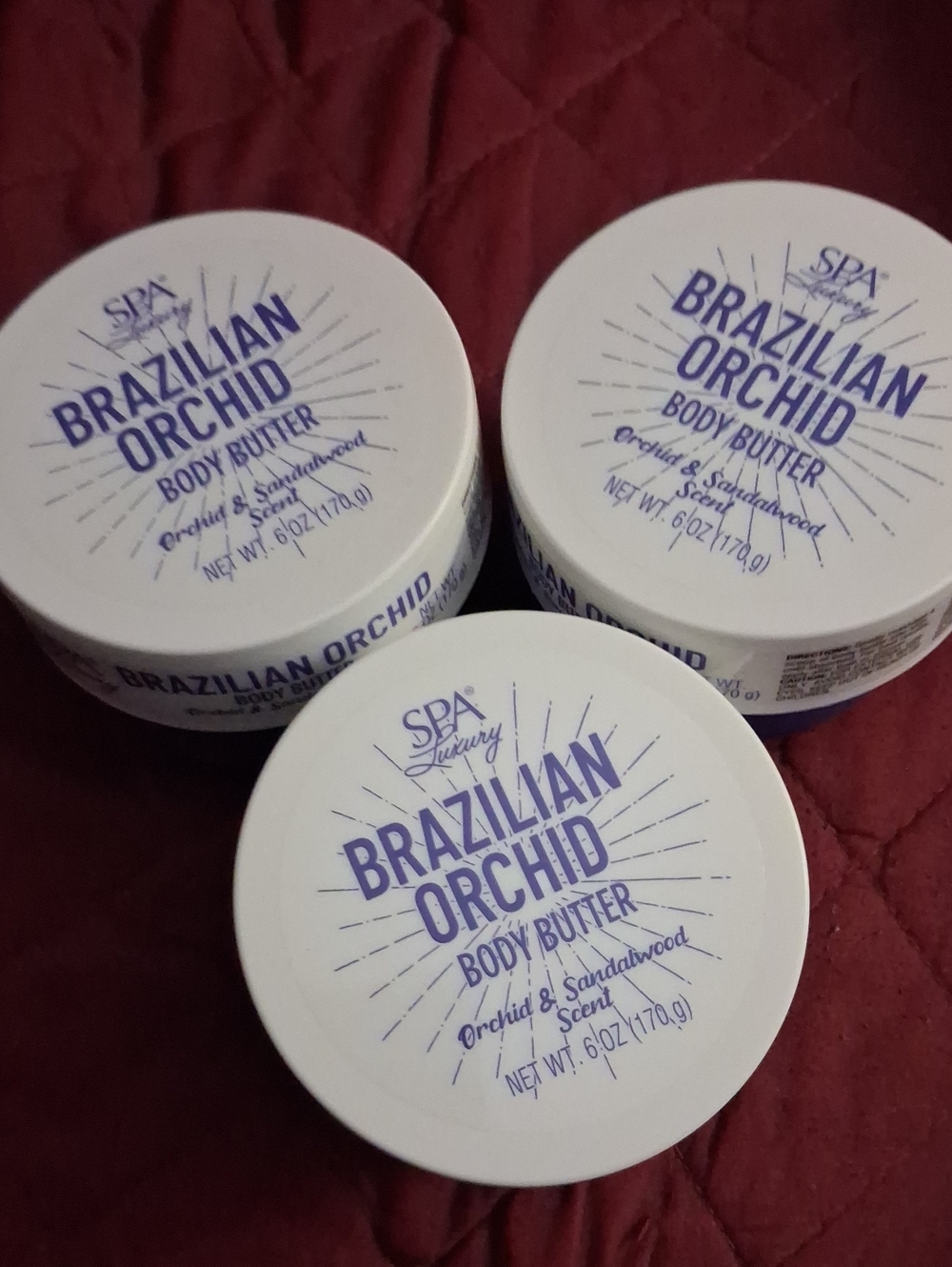 YOU GET ALL 3  Brazilian Orchid Body Butter - White